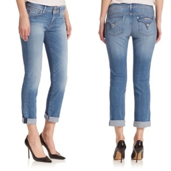 Hudson Jeans Denim - Hudson Jeans Ankle Ginny Straight w/Cuff Light Stretch Women's Size 28